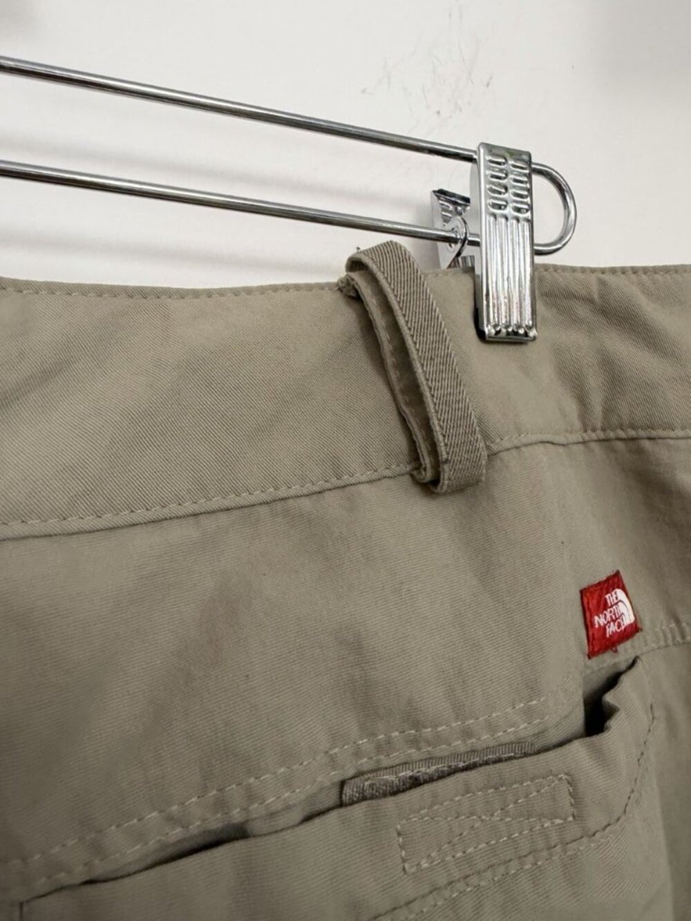 North Face Women’s 12 Short / Court Pant Tan Zip Off Cargo Shorts Hiking - Picture 7 of 12